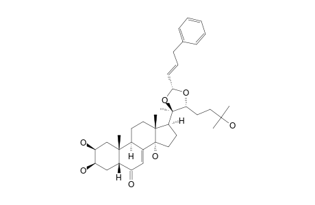 29-ALPHA-(E)-ETHENYLBENZYL-20,22-O-METHYLIDENE-20-HYDROXY-ECDYSONE