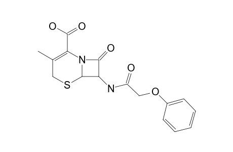(6R,7R)-7-PHENOXY-ACETYL-AMINO-CEPH-3-EM-4-CARBOXYLIC-ACID