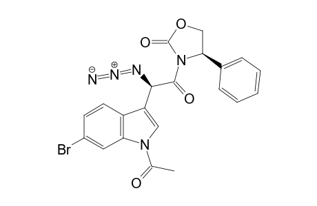 (4R)-3-[(2R)-2-(1-acetyl-6-bromo-3-indolyl)-2-azido-1-oxoethyl]-4-phenyl-2-oxazolidinone