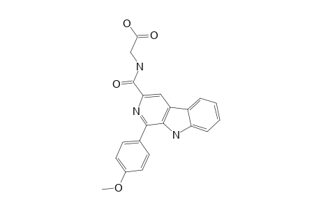 N-[1-(4-METHOXYPHENYL)-BETA-CARBOLINE-3-CARBONYL]-GLYCINE