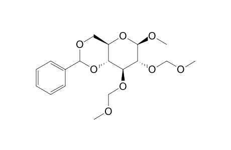 Methyl 4,6-O-benzylidene-2,3-di-O-methoxymethyl-.beta.-D-glucopyranoside