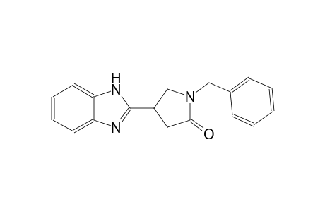 2-pyrrolidinone, 4-(1H-benzimidazol-2-yl)-1-(phenylmethyl)-
