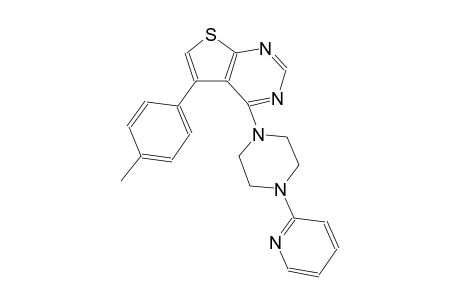 thieno[2,3-d]pyrimidine, 5-(4-methylphenyl)-4-[4-(2-pyridinyl)-1-piperazinyl]-