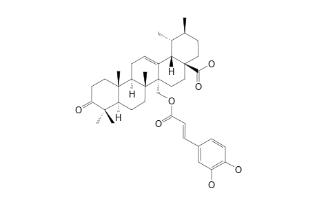 MYRICERIC-ACID-D;3-OXO-27-TRANS-CAFFEOYLOXY-URS-12-EN-28-OIC-ACID