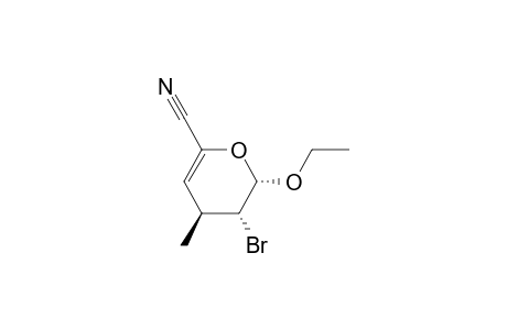 (cis,trans)-3-Bromo-2-ethoxy-4-methyl-2H-pyran-6-carbonitrile