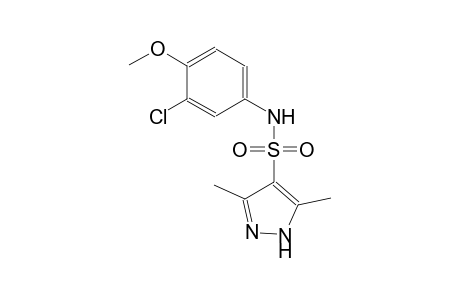 N-(3-chloro-4-methoxyphenyl)-3,5-dimethyl-1H-pyrazole-4-sulfonamide