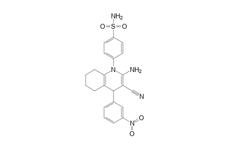 4-[2-Amino-3-cyano-4-(3-nitrophenyl)-5,6,7,8-tetrahydroquinolin-1(4H)-yl]benzenesulfonamide