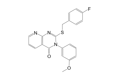 pyrido[2,3-d]pyrimidin-4(3H)-one, 2-[[(4-fluorophenyl)methyl]thio]-3-(3-methoxyphenyl)-