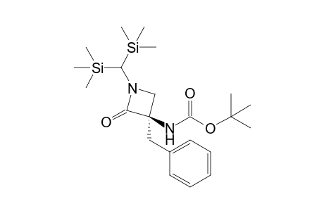 (3R)-3-Benzyl-1-[bis(trimethylsilyl)methyl]-3-(tert-butyloxycarbonylamino)azetidin-2-one