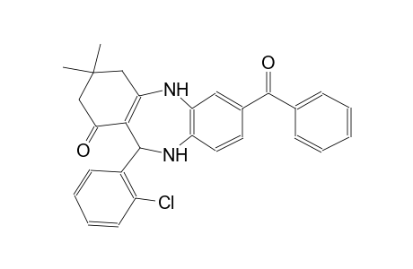 7-benzoyl-11-(2-chlorophenyl)-3,3-dimethyl-2,3,4,5,10,11-hexahydro-1H-dibenzo[b,e][1,4]diazepin-1-one