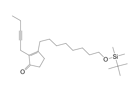 2-Cyclopenten-1-one, 3-[8-[[(1,1-dimethylethyl)dimethylsilyl]oxy]oct yl]-2-(2-pentynyl)-