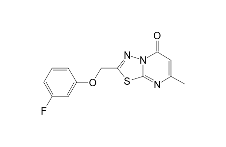 7-methyl-2-(3-fluorophenoxy)methyl-[1,3,4]thiadiazolo[3,2-a]pyrimidin-5-one