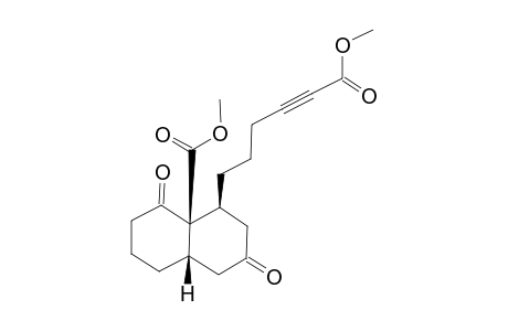 8A-BETA-CARBOMETHOXY-8-BETA-[1-CARBOMETHOXY-1-PENTYN-5-YL]-2,3,4,4A,5,7,8,8A-OCTAHYDRONAPHTHALENE-1,6-DIONE