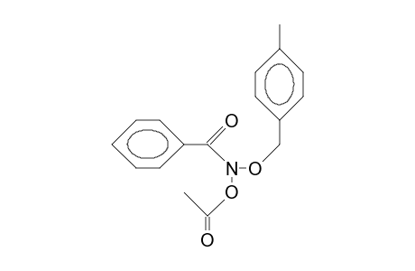 N-Acetoxy-benzohydroxamic acid, P-methyl-benzyl ester