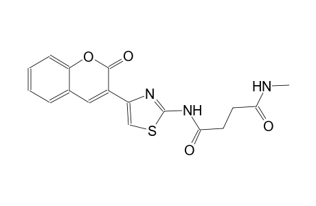 butanediamide, N~1~-methyl-N~4~-[4-(2-oxo-2H-1-benzopyran-3-yl)-2-thiazolyl]-