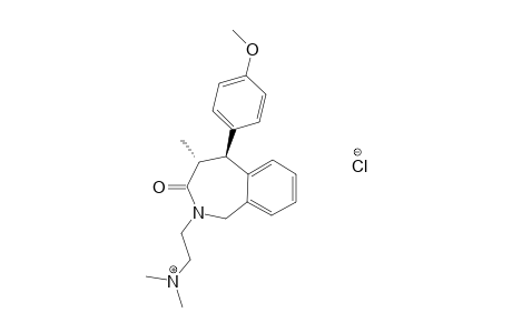 TRANS-2-[2-(DIMETHYLAMINO)-ETHYL]-1,2,4,5-TETRAHYDRO-5-(4-METHOXYPHENYL)-4-METHYL-3H-2-BENZAZEPIN-3-ONE-MONOHYDROCHLORIDE