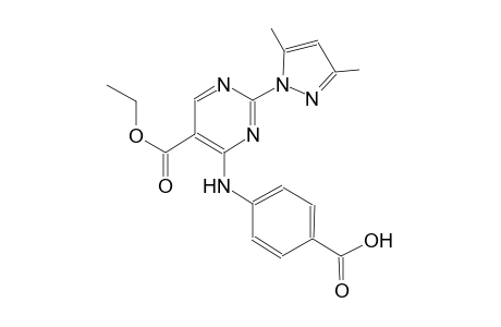 4-{[2-(3,5-dimethyl-1H-pyrazol-1-yl)-5-(ethoxycarbonyl)-4-pyrimidinyl]amino}benzoic acid