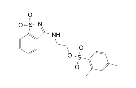 benzenesulfonic acid, 2,4-dimethyl-, 2-[(1,1-dioxido-1,2-benzisothiazol-3-yl)amino]ethyl ester