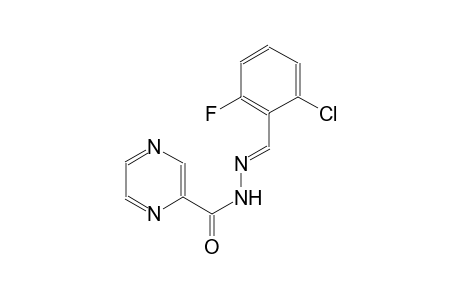 N'-[(E)-(2-chloro-6-fluorophenyl)methylidene]-2-pyrazinecarbohydrazide