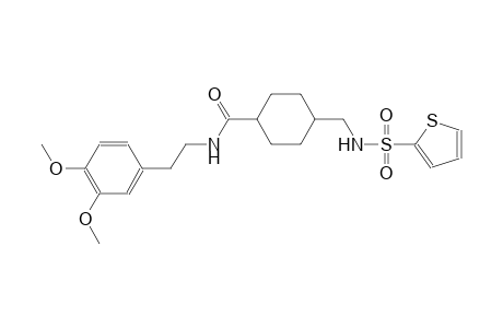 N-[2-(3,4-dimethoxyphenyl)ethyl]-4-{[(2-thienylsulfonyl)amino]methyl}cyclohexanecarboxamide