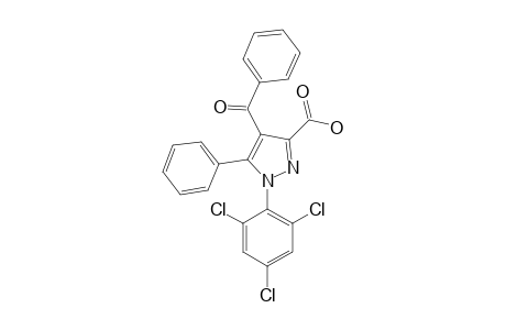 4-BENZOYL-5-PHENYL-1-(2,4,6-TRICHLOROPHENYL)-1H-PYRAZOLE-3-CARBOXYLIC-ACID