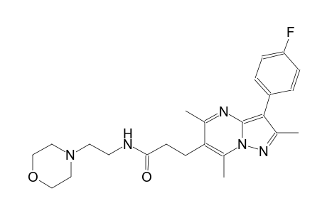 pyrazolo[1,5-a]pyrimidine-6-propanamide, 3-(4-fluorophenyl)-2,5,7-trimethyl-N-[2-(4-morpholinyl)ethyl]-