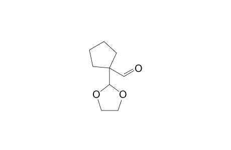1-(1,3-dioxolan-2-yl)-1-cyclopentanecarboxaldehyde