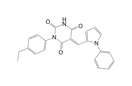 (5E)-1-(4-ethylphenyl)-5-[(1-phenyl-1H-pyrrol-2-yl)methylene]-2,4,6(1H,3H,5H)-pyrimidinetrione