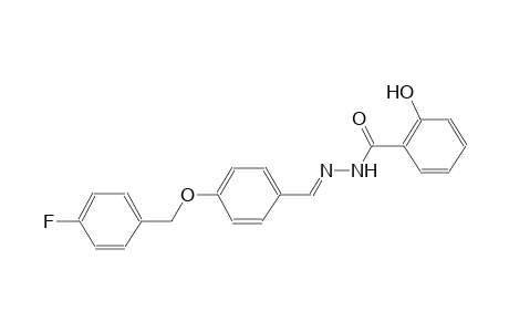 benzoic acid, 2-hydroxy-, 2-[(E)-[4-[(4-fluorophenyl)methoxy]phenyl]methylidene]hydrazide