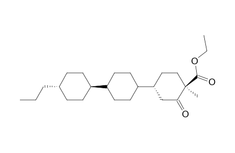[1,1':4',1''-Tercyclohexane]-4-carboxylic acid, 4-methyl-3-oxo-4''-propyl-, ethyl ester, [trans[trans(trans)]]-