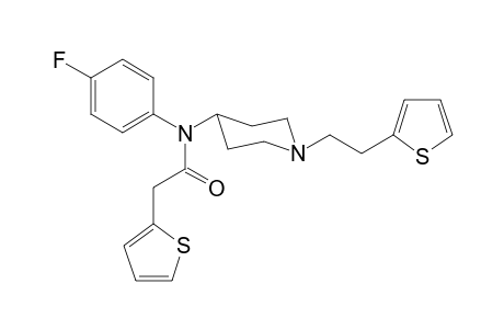 N-4-Fluorophenyl-2-(thiophen-2-yl)-N-(1-[2-(thiophen-2-yl)ethyl]piperidin-4-yl)acetamide