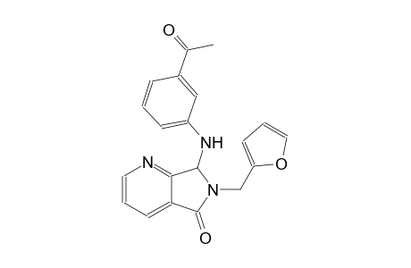 5H-pyrrolo[3,4-b]pyridin-5-one, 7-[(3-acetylphenyl)amino]-6-(2-furanylmethyl)-6,7-dihydro-