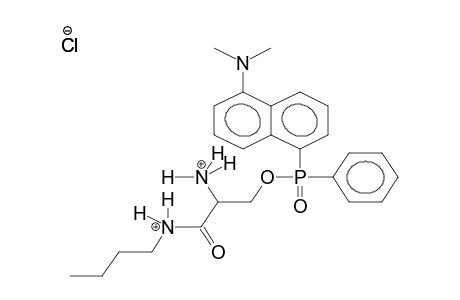 5-DIMETHYLAMINO-1-NAPHTHALENE(PHENYL)PHOSPHINATE, O-(D,L)-SERIN-N-BUTYLAMIDOESTER HYDROCHLORIDE