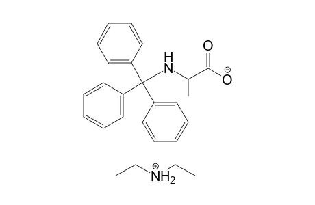 N-Trityl .alpha.-aminopropanoic acid diethylamine salt