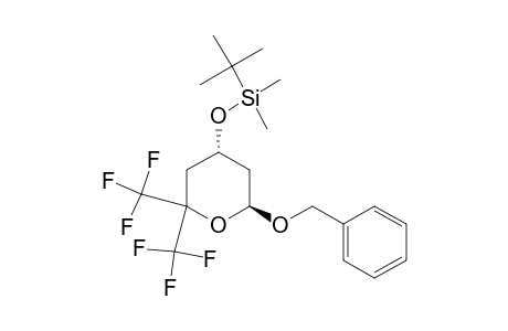 Silane, (1,1-dimethylethyl)dimethyl[[tetrahydro-6-(phenylmethoxy)-2,2-bis(trifluoromethyl)-2H-pyran-4-yl]oxy]-, trans-(.+-.)-