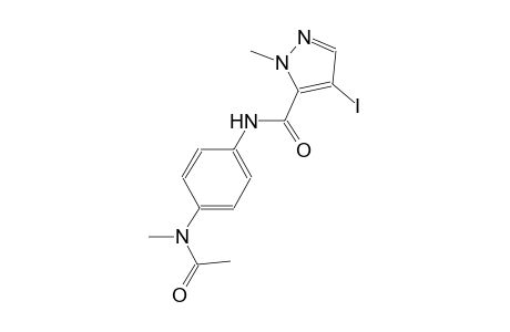 N-{4-[acetyl(methyl)amino]phenyl}-4-iodo-1-methyl-1H-pyrazole-5-carboxamide