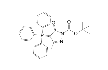 3-methyl-5-oxo-4-triphenylphosphoranylidene-1-pyrazolecarboxylic acid tert-butyl ester