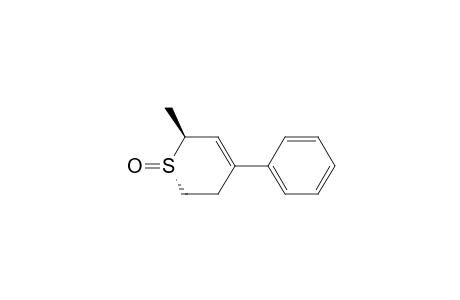 2H-Thiopyran, 5,6-dihydro-2-methyl-4-phenyl-, 1-oxide, cis-