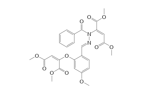 Dimethyl 2-[2-({2-Benzoyl-2-[(Z)-1,4-dimethoxy-1,4-dioxobut-2-en-2-yl]hydrazono}methyl)-5-methoxyphenoxy]maleate