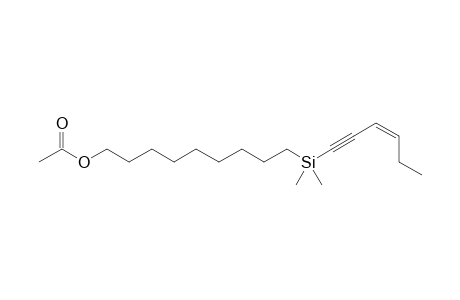 (9-Acetoxynonyl)(hex-1-yn-3-en-1-yl)dimethylsilane