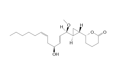 (6R)-6-[(1S,2S)-2-[(1R,2E,4S,6Z)-1-methoxy-4-oxidanyl-dodeca-2,6-dienyl]cyclopropyl]oxan-2-one