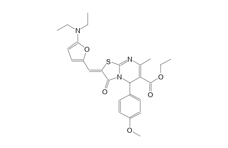 ethyl (2Z)-2-{[5-(diethylamino)-2-furyl]methylene}-5-(4-methoxyphenyl)-7-methyl-3-oxo-2,3-dihydro-5H-[1,3]thiazolo[3,2-a]pyrimidine-6-carboxylate
