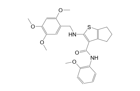 4H-cyclopenta[b]thiophene-3-carboxamide, 5,6-dihydro-N-(2-methoxyphenyl)-2-[[(2,4,5-trimethoxyphenyl)methyl]amino]-