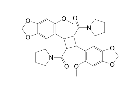 CYCLOBUTANE-3-(7,8-METHYLENEDIOXY-5-METHOXYPHENYL)-3''-(7'',8''-METHYLENEDIOXY-5''-METHOXYPHENYL)-2,2''-DICARBOXAPYRROLIDINE