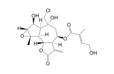 8.beta.-(4'-hydroxytiglyloxy)-14-chrorine-3.alpha.,4.alpha.-epoxy-2.beta.,10.alpha.-dihydroxy-1.alpha.H,5.alpha.H,6.beta.H,7.alpha.H-guai-11(13)-ene-6,12-olide