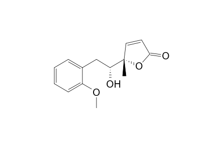 (5S)-5-[(1R)-1-hydroxy-2-(2-methoxyphenyl)ethyl]-5-methyl-2-furanone