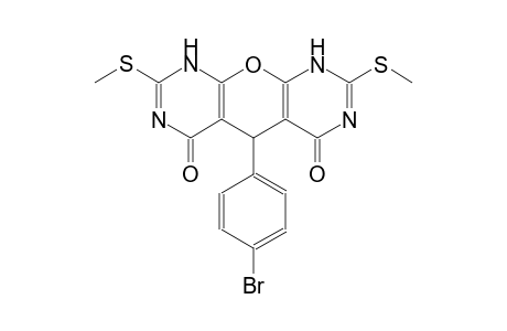 5-(4-bromophenyl)-2,8-bis(methylsulfanyl)-5,9-dihydro-4H-pyrimido[5',4':5,6]pyrano[2,3-d]pyrimidine-4,6(1H)-dione