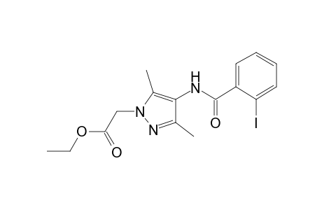 1H-Pyrazole-1-acetic acid, 4-[(2-iodobenzoyl)amino]-3,5-dimethyl-, ethyl ester