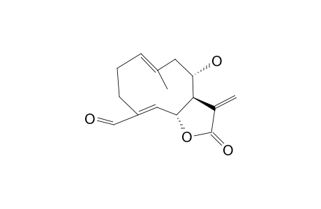 (3aR,4S,6E,10Z,11aR)-4-hydroxy-2-keto-6-methyl-3-methylene-3a,4,5,8,9,11a-hexahydrocyclodeca[d]furan-10-carbaldehyde