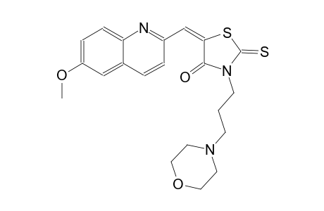 4-thiazolidinone, 5-[(6-methoxy-2-quinolinyl)methylene]-3-[3-(4-morpholinyl)propyl]-2-thioxo-, (5E)-